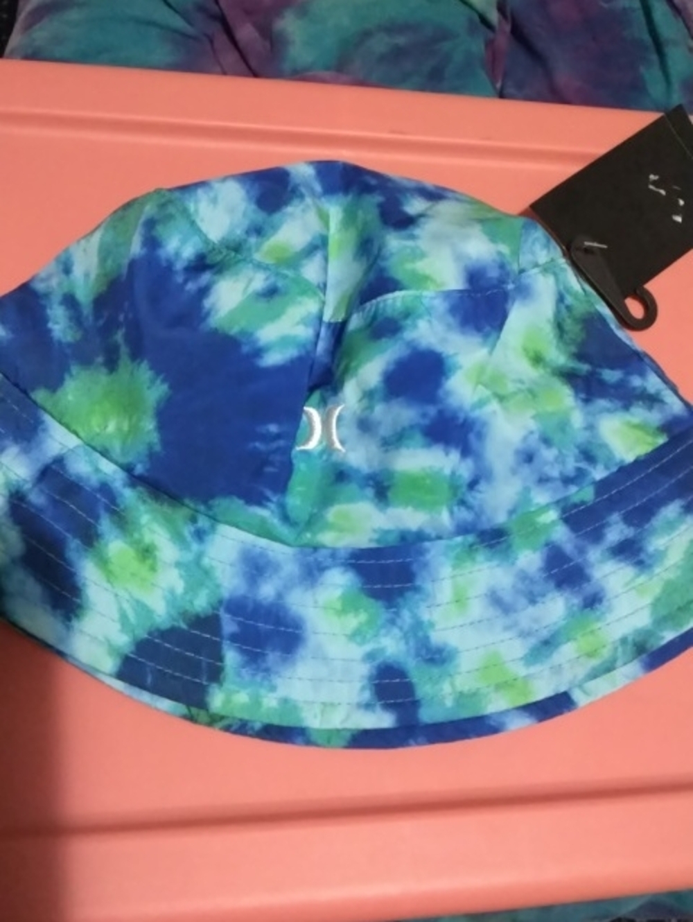Hurley Unisex Blue & Green Tie-Dye Bucket Hat